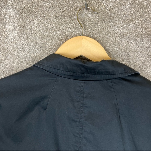 Talbots Jacket Womens 14 Black Cotton Blend 3/4 Sleeve Lined Snap Front- 2206* - Picture 9 of 12